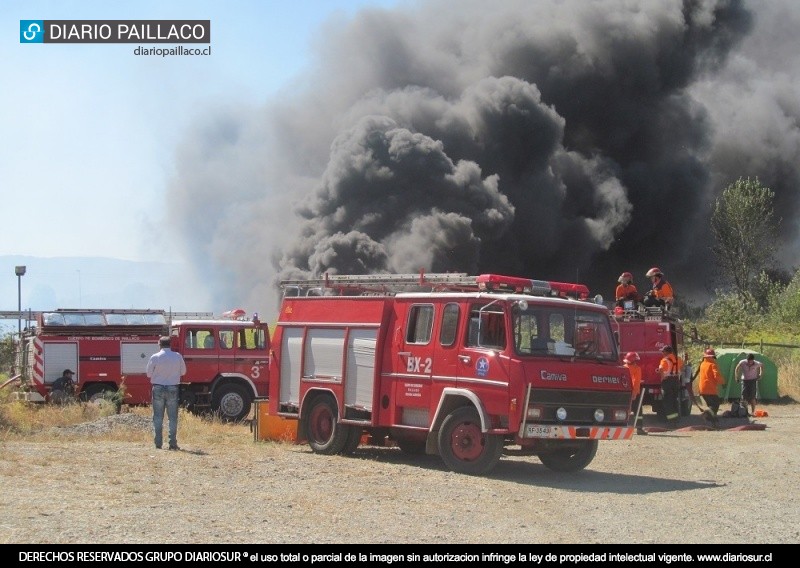 Bomberos de Paillaco atendieron 156 incendios de pastizales este verano