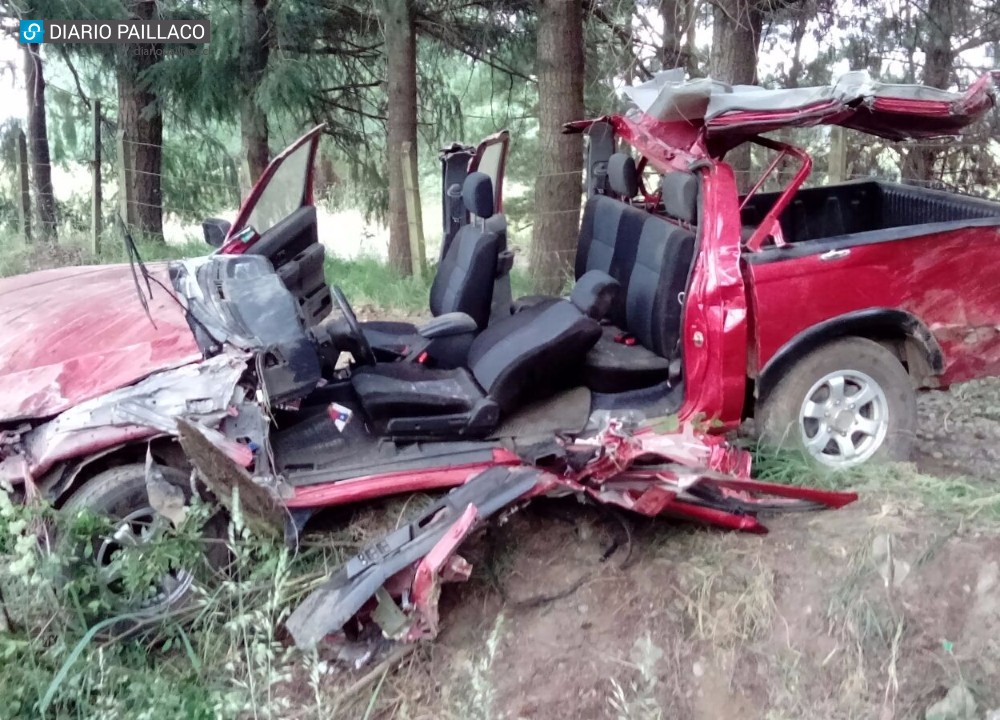  Camioneta protagonizó grave accidente en la ruta que conecta Paillaco con Valdivia