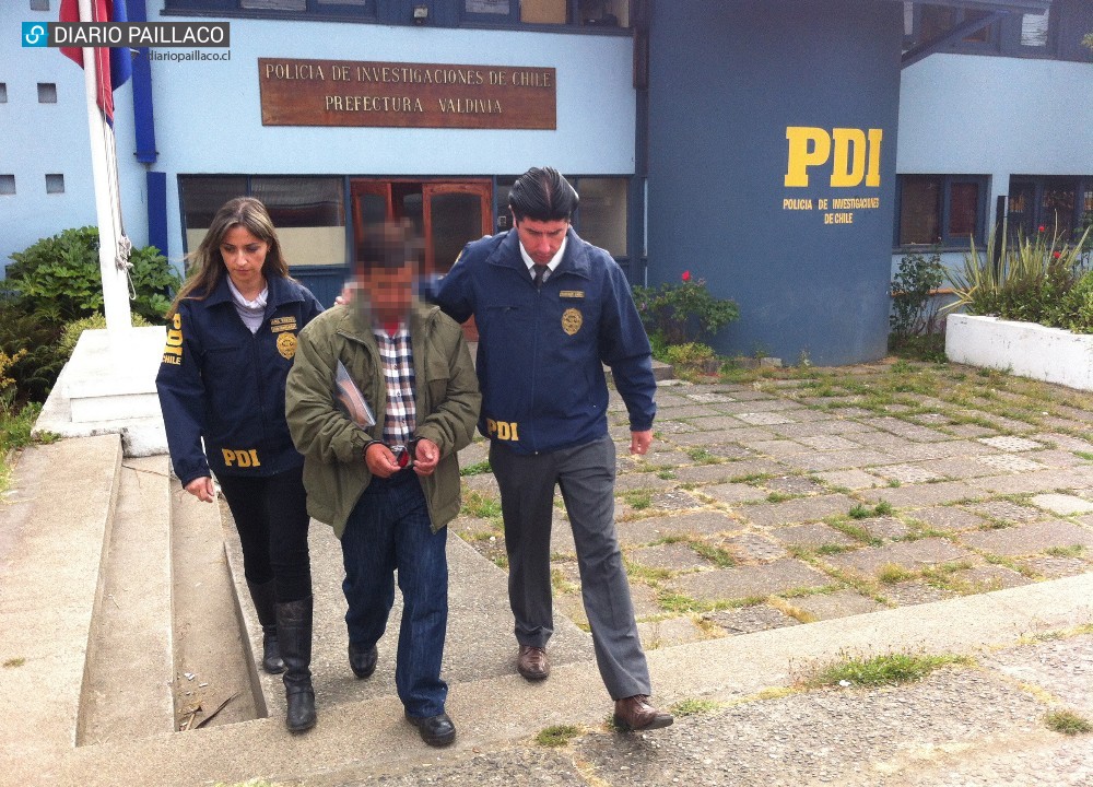 PDI detuvo a individuo acusado de violar a niño en Paillaco