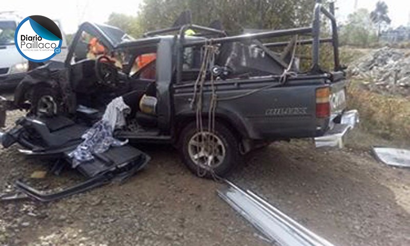 Falleció conductor que protagonizó violento accidente en Paillaco