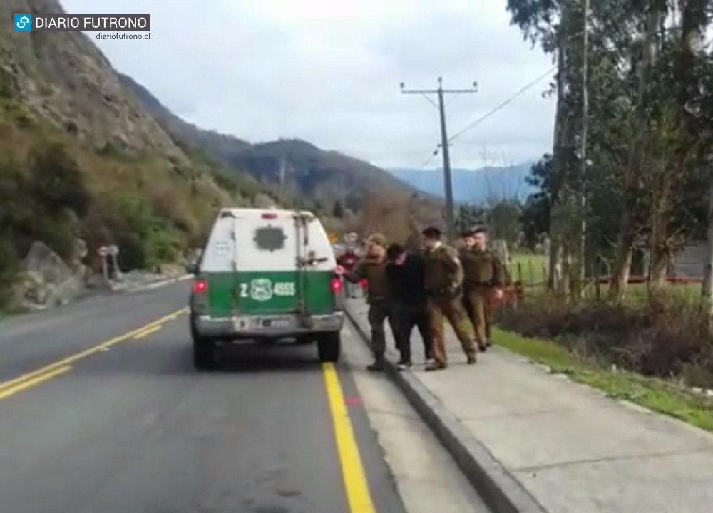 Tras ocho horas de persecución Carabineros de Llifén detuvo a jóvenes delincuentes en Caunahue