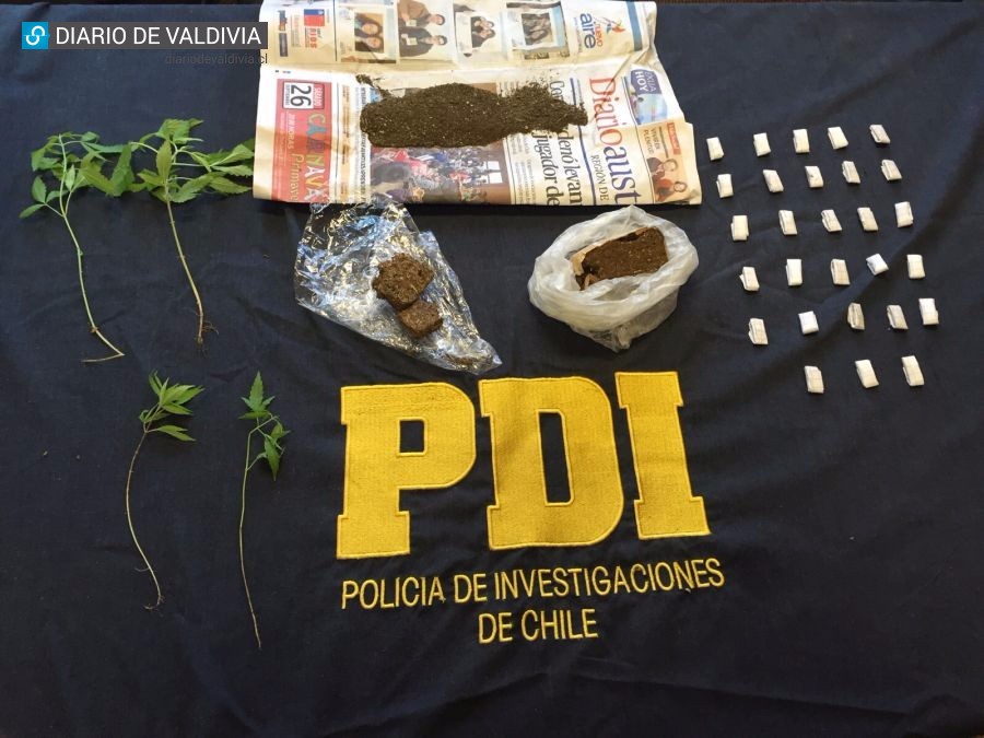 Cinco detenidos dejó redada antidrogas en pleno centro de Valdivia