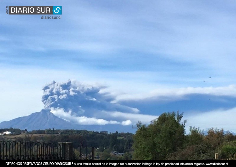 Volcán Calbuco inicia tercer pulso eruptivo