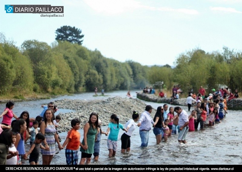 Fiesta del Río reunió a medio millar de personas en el sector Itropulli