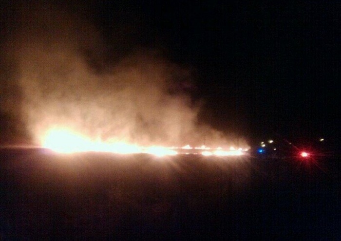 Gran incendio de pastizales quemó más de 8 hectáreas con rastrojos de trigo