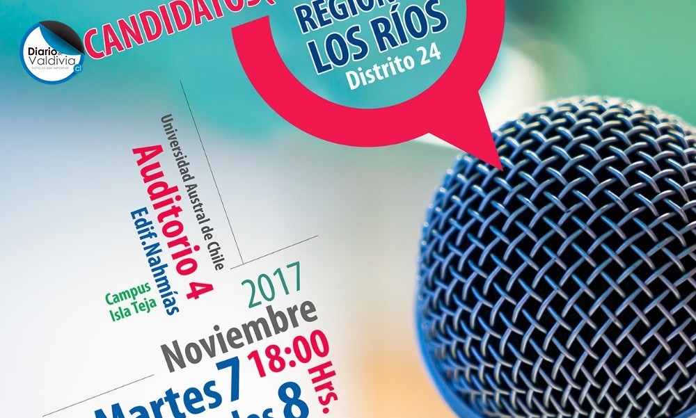 Candidatos a Diputado Distrito 24 debatirán en la Universidad Austral de Chile