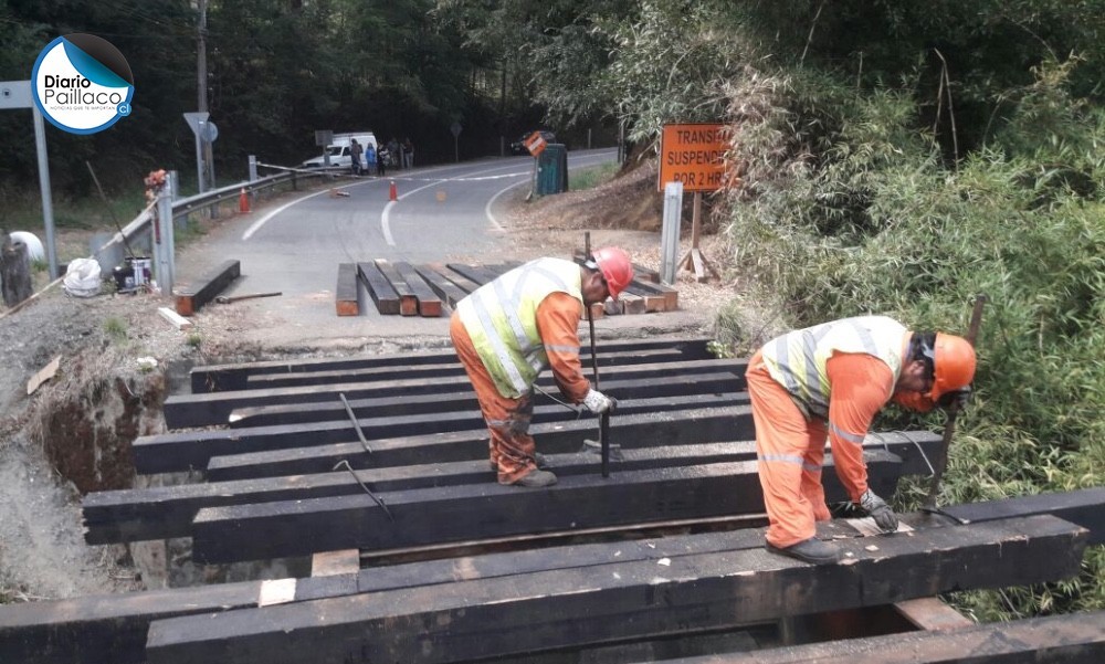 Mejoramiento de puente Collilelfu afecta tránsito en conexión Futrono-Reumén-La Betonera