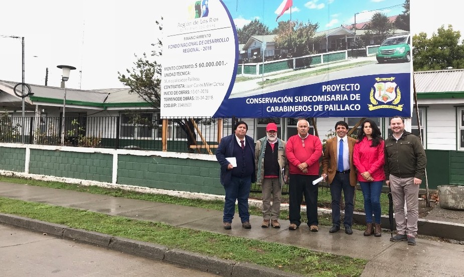 CORE aprobó aumento de obra para conservación de Subcomisaría de Carabineros de Paillaco