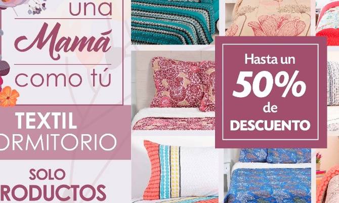 Textil dormitorio con hasta un 50% de descuento en Comercial Socoepa