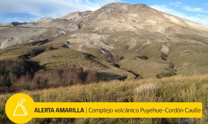 MOP de Los Ríos activó protocolos de alerta ante posible emergencia volcánica del Cordón Caulle