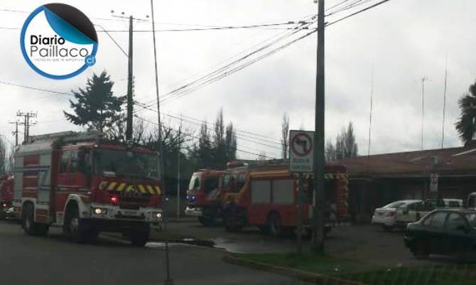 Alarma de bomberos por amago de incendio en el Hospital de Paillaco