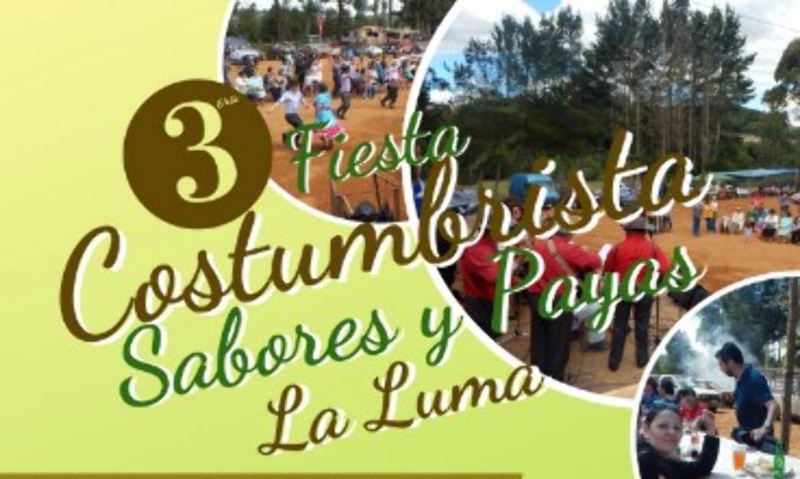 Este domingo se realizará la 3era Feria Costumbrista Sabores y Payas: La Luma