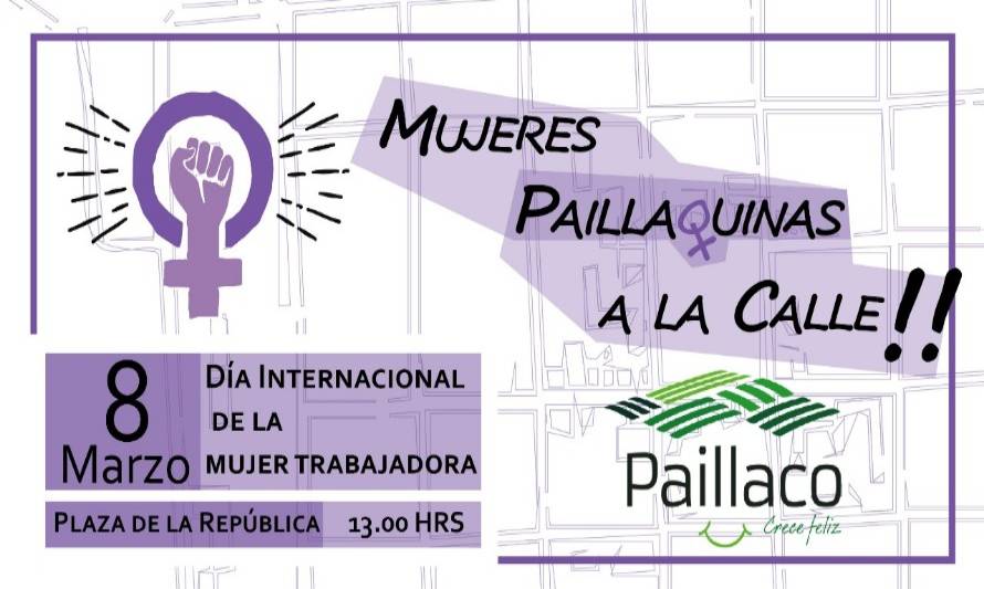 Paillaquinas marcharán en conmemoración del Día Internacional de la Mujer
