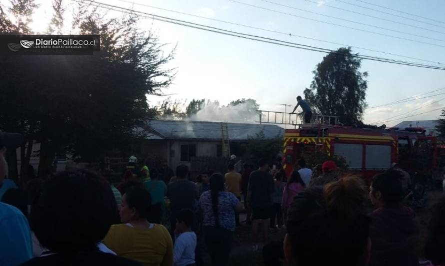 Alarma de bomberos por incendio en Paillaco