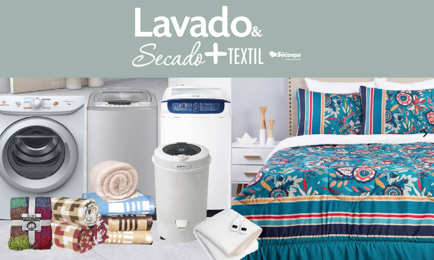 Aprovecha el especial lavadoras, secadoras y textil de Comercial Socoepa
