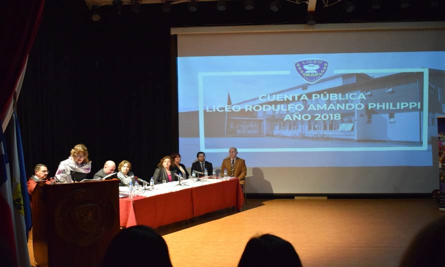Liceo Rodulfo Amando Philippi de Paillaco rindió cuenta pública a la comunidad