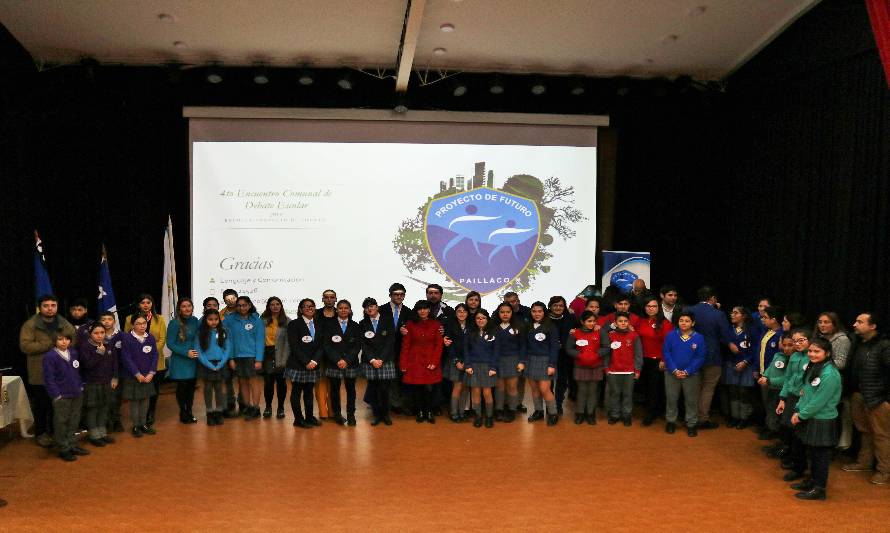 Escuela Proyecto de Futuro realizó cuarta versión de Encuentro Comunal de Debate Escolar