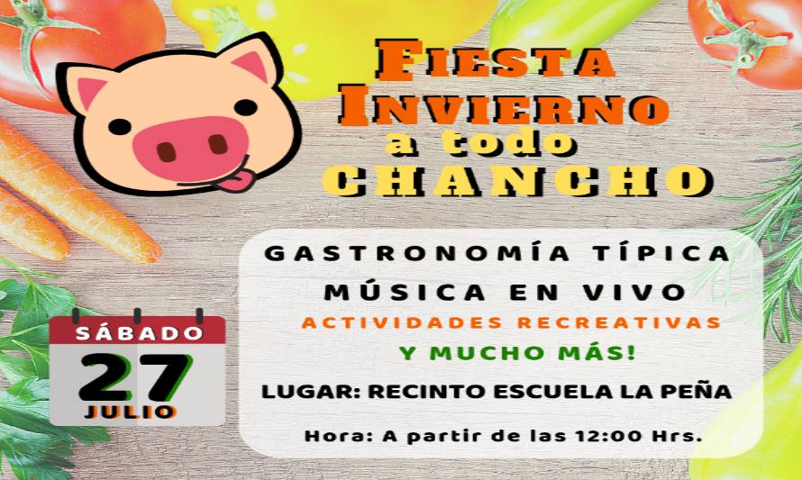 Paillaco: Comunidad de La Peña invita a un sábado “A Todo Chancho”