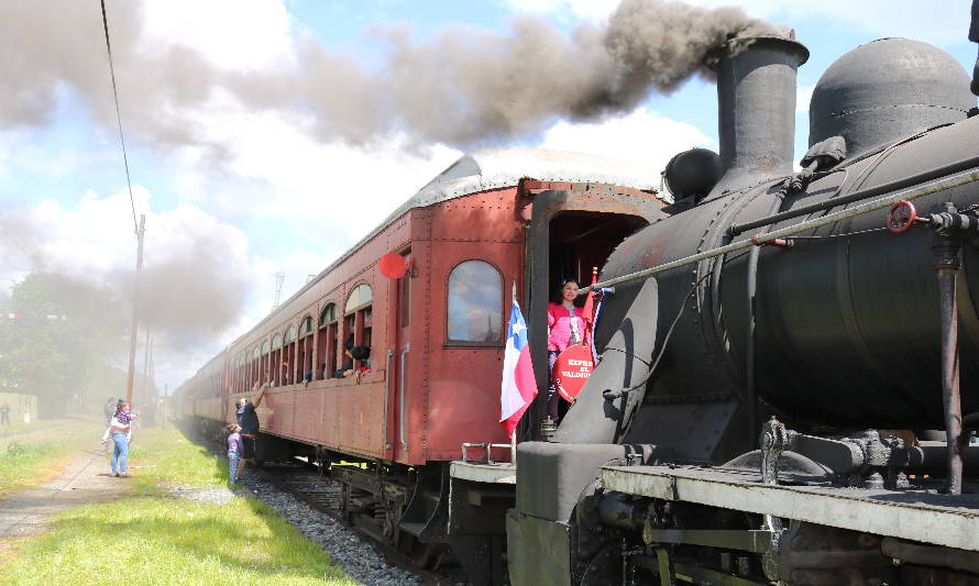 Paillaco celebrará sus 85 años con recorridos ferroviarios gratuitos entre Reumén y Pichirropulli