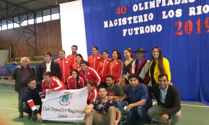 Lanco se coronó campeón en 40° Olimpiadas del Magisterio 2019