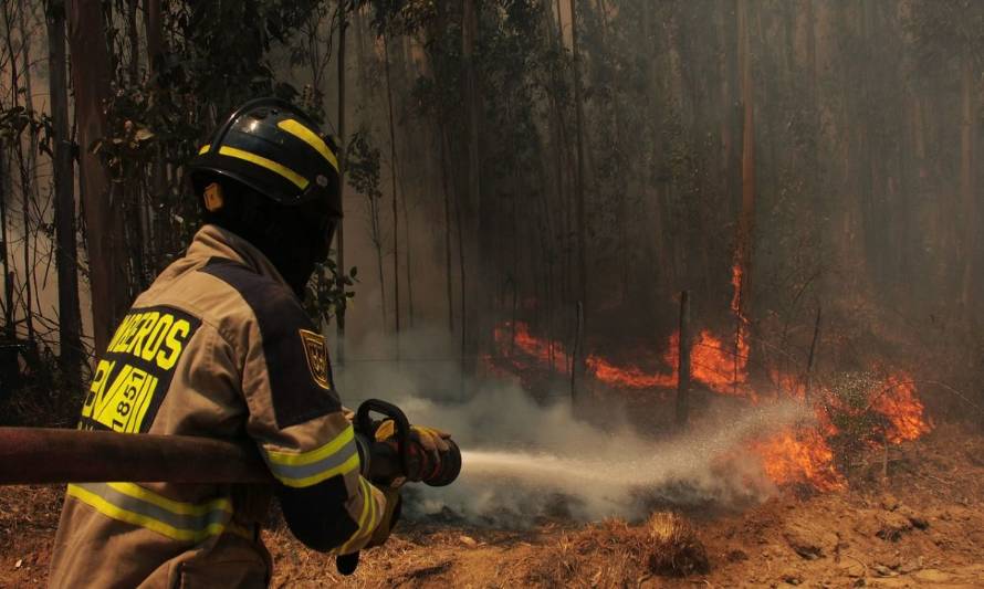 Alerta Temprana Preventiva para Los Ríos por amenaza de incendio forestal