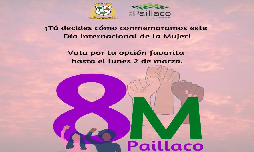 Municipio invita a participar de la Conmemoración del Día Internacional de la Mujer en Paillaco