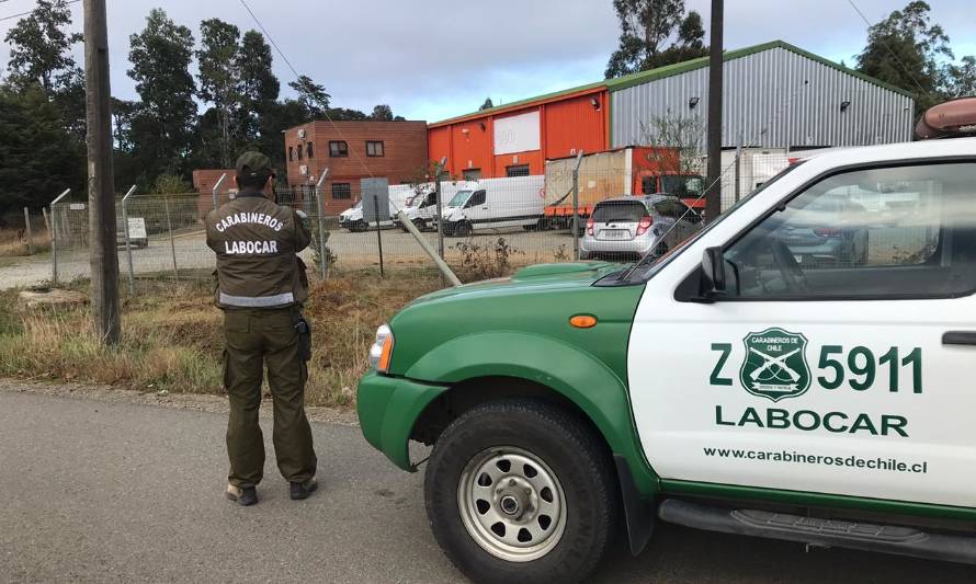 Valdivia: Carabineros investiga robo que afectó esta madrugada a empresa de repartos TNT