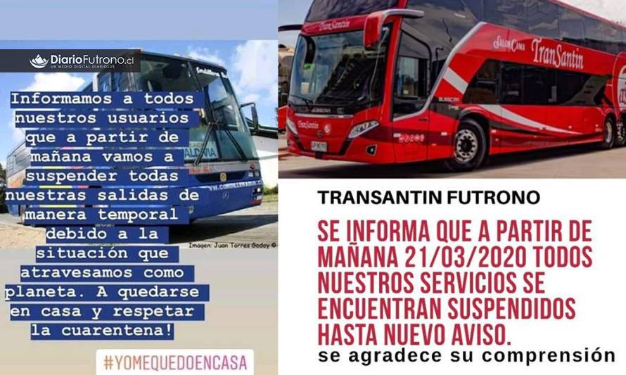 Futrono: Empresas de buses informan suspensiones y restricciones en recorridos habituales