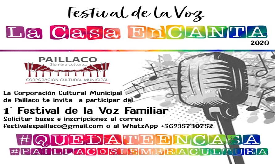 Lanzan inédito festival de la voz donde, vía internet, participarán las familias de Paillaco