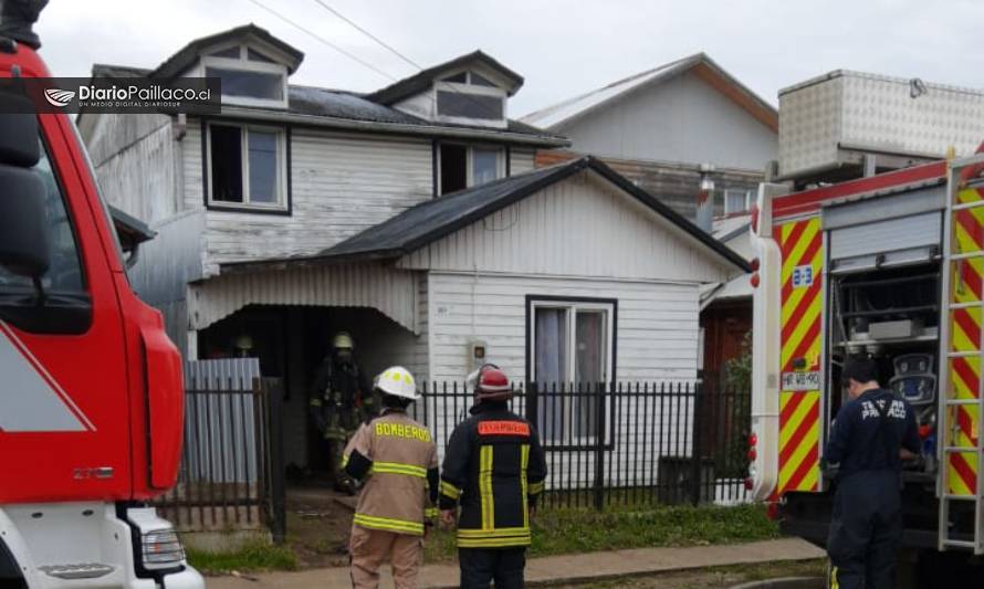 Alarma de bomberos por riesgo de incendio en casa ubicada en calle Gabriela Mistral