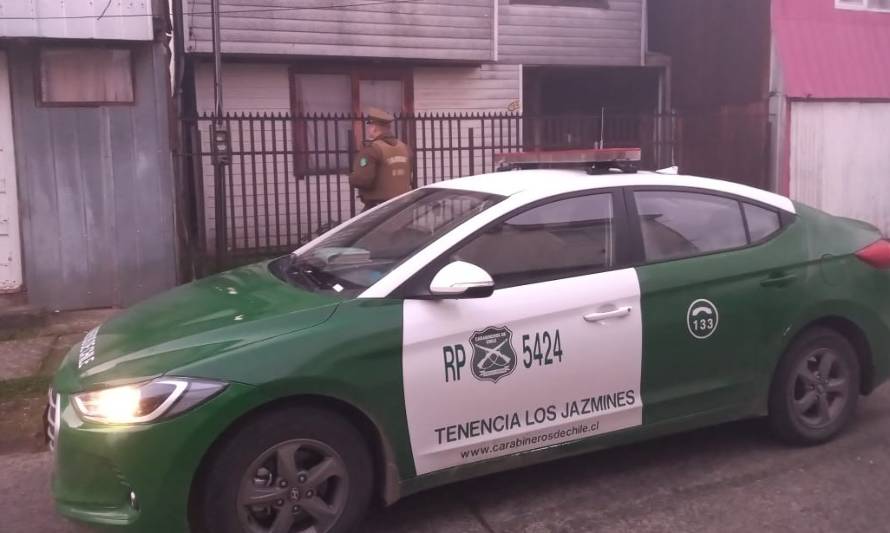 Valdivia: Tres hombres detenidos al ser sorprendidos robando en una residencia