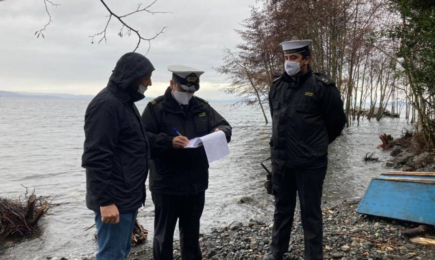 Autoridad Marítima desalojó ocupación ilegal en el Lago Ranco