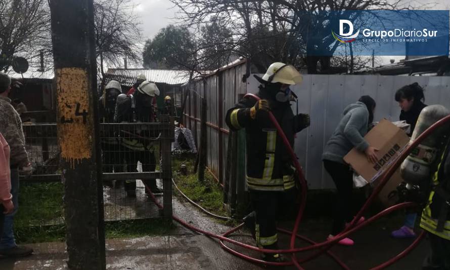 Recalentamiento de combustión movilizó a bomberos de Paillaco