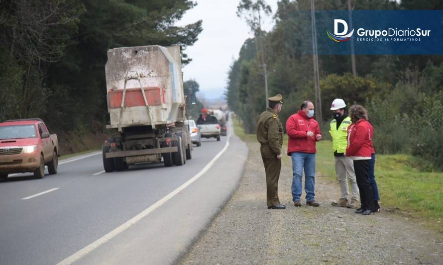 Autoridades se refirieron a alta accidentabilidad en ruta Paillaco-Valdivia