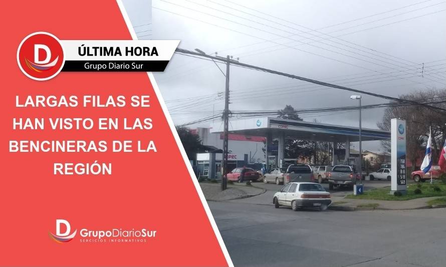 Valdivianos acusan desabastecimiento de bencina en redes sociales