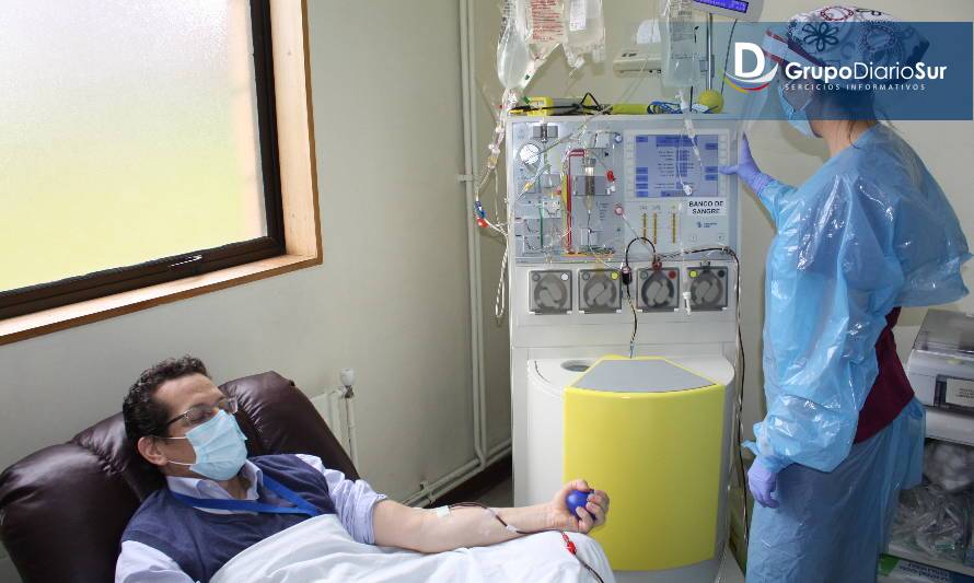 Plasma ha salvado a 41 pacientes covid en Hospital Base Valdivia