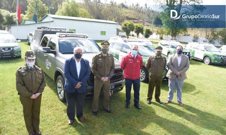 Entregan 25 nuevos vehículos a Carabineros para reforzar seguridad regional