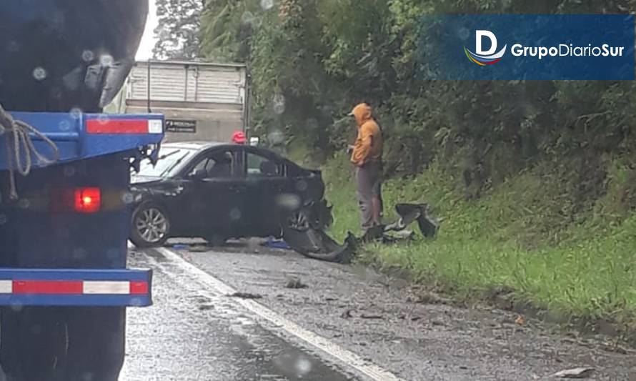 PRECAUCIÓN: Accidente en ruta Valdivia-Paillaco