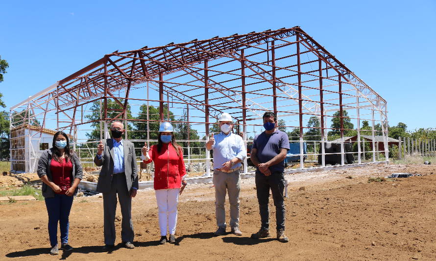 A paso firme avanza construcción del estadio rural de Santa Filomena 