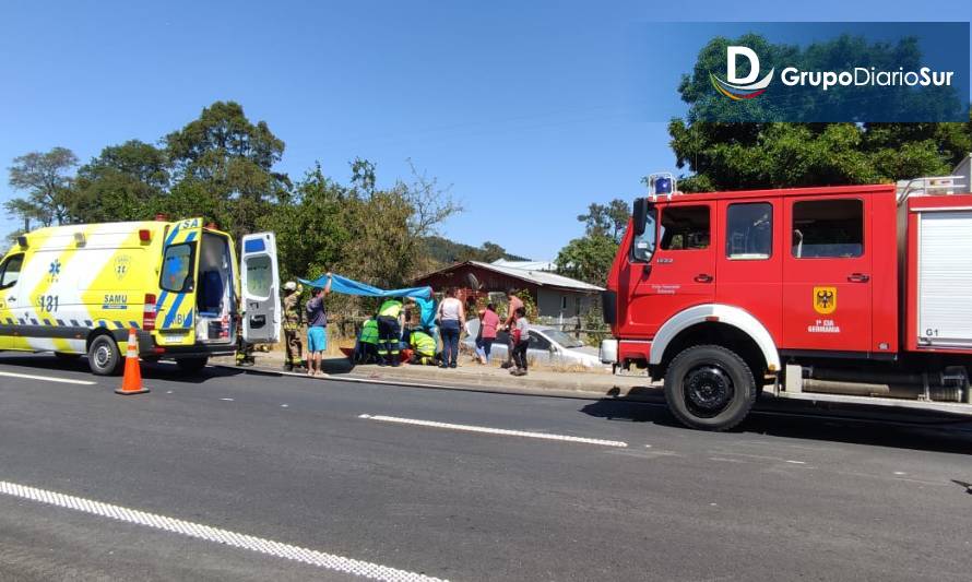 Paillaco: Alarma por accidente vehicular camino a Itropulli  