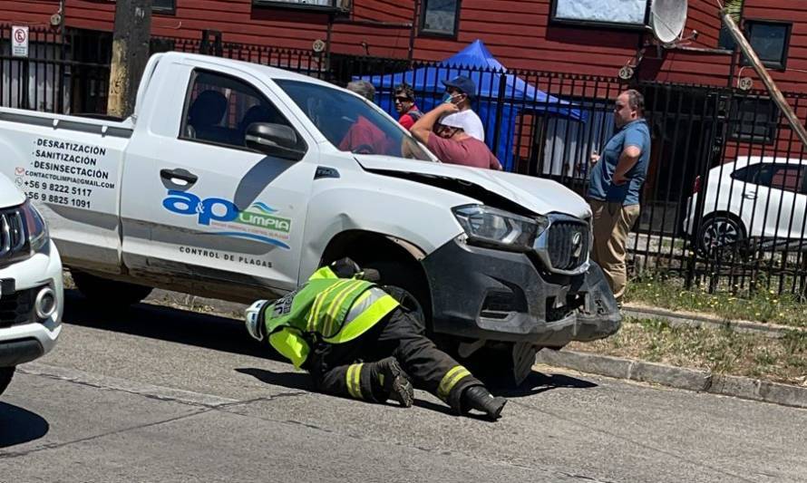 Reportan colisión vehicular en Paillaco