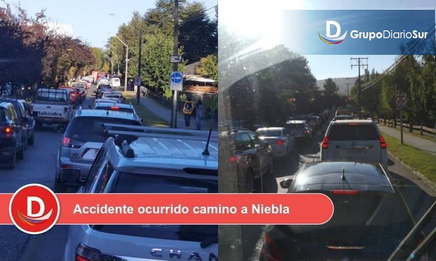 Colisión múltiple causó caos vial en Valdivia