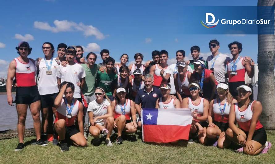 Valdivianos integraron selección de remo vicecampeona sudamericana