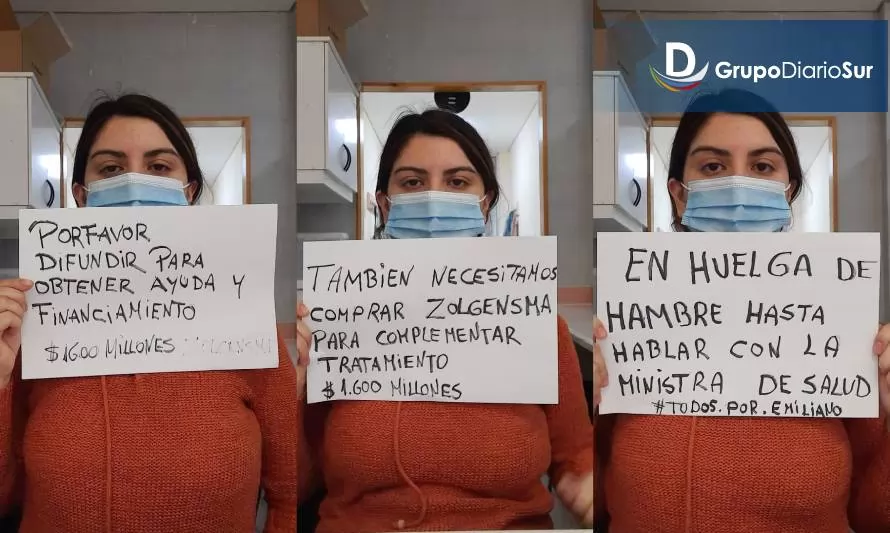 Pide hablar con la ministra de Salud: madre de Emiliano inicia huelga de hambre