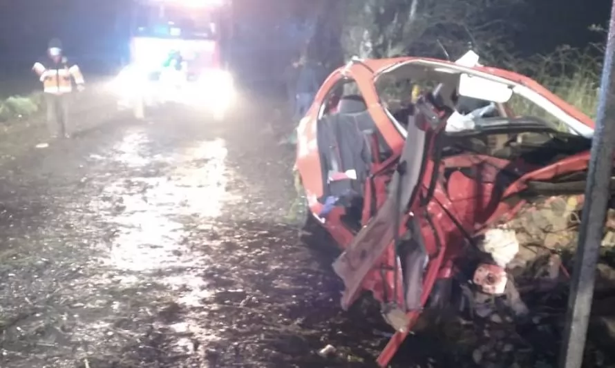 Conductor falleció en accidente de tránsito en sector rural de Río Bueno