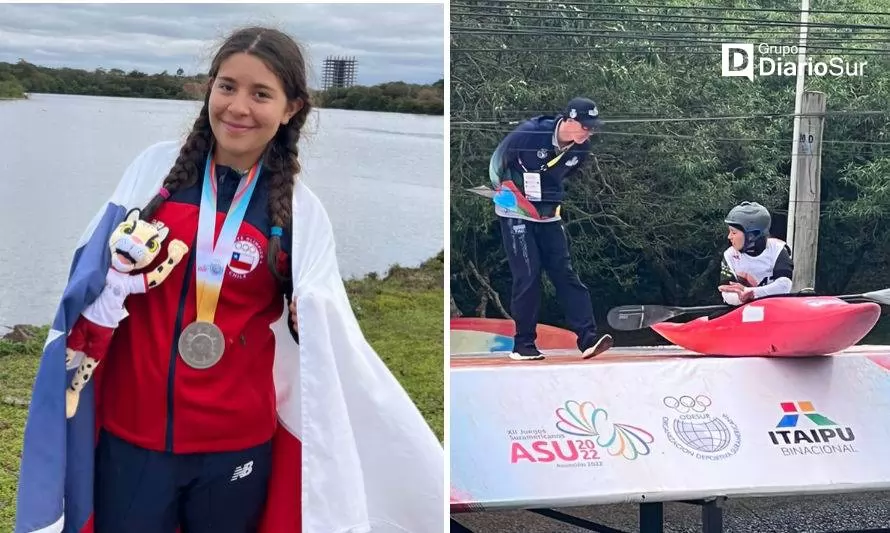Riobuenina hizo historia y obtuvo la primera medalla en kayak extreme para Chile