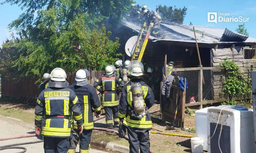Paillaco: incendio dejó severos daños en vivienda 