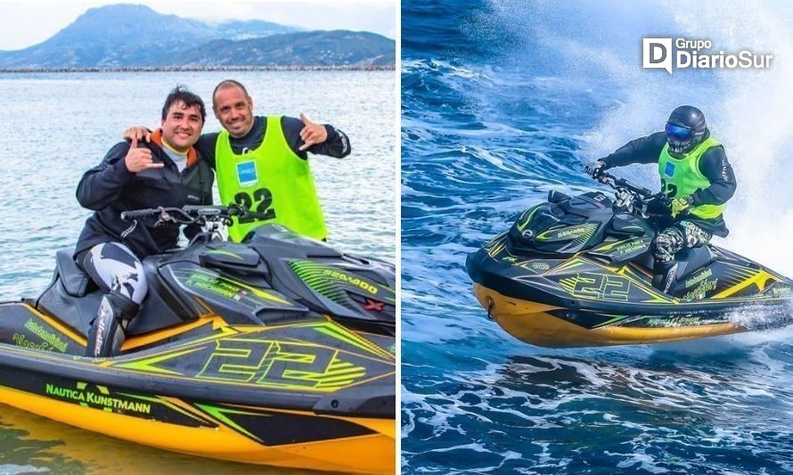 Valdiviano se coronó subcampeón en el Mundial de motos de agua de Grecia