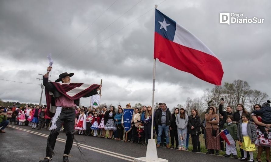 Santa Rosa celebró Fiestas Patrias con desfile al aire libre