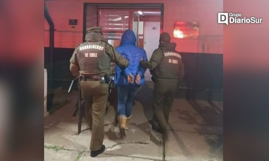 En Paillaco capturan a mujer tras quebrantar condena por homicidio